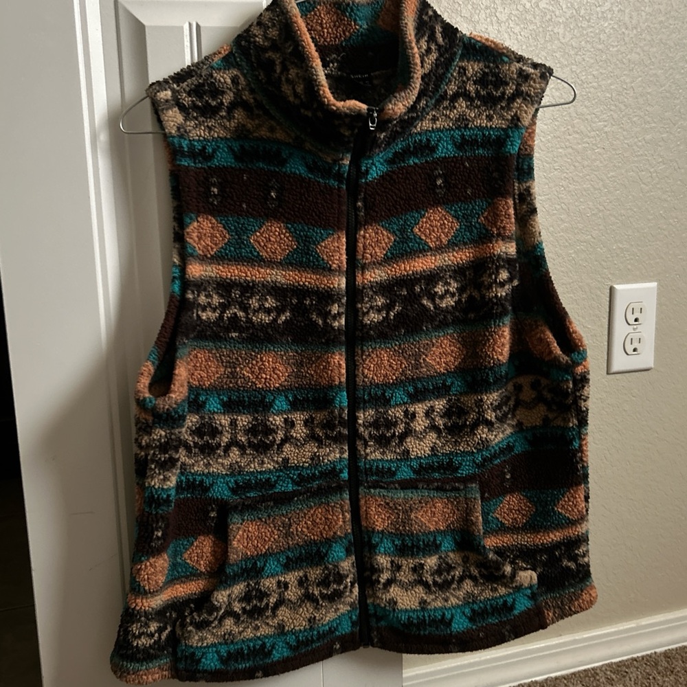 SHEIN Multicolor Patterned Vest